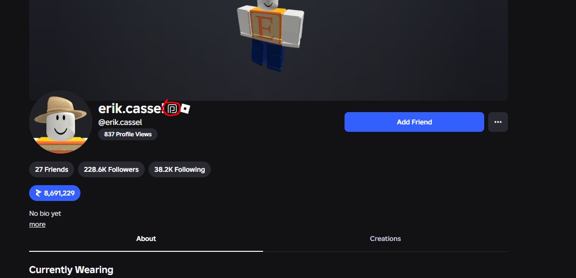 UpcomingRoblox_'s tweet photo. Considering that it is Roblox's Birthday and they bought back classic Roblox... Erik Cassel's Roblox Account is the only account with the premium subscription still showing @Roblox_RTC @Roblox @DavidBaszucki https://t.co/30eivZFdxM