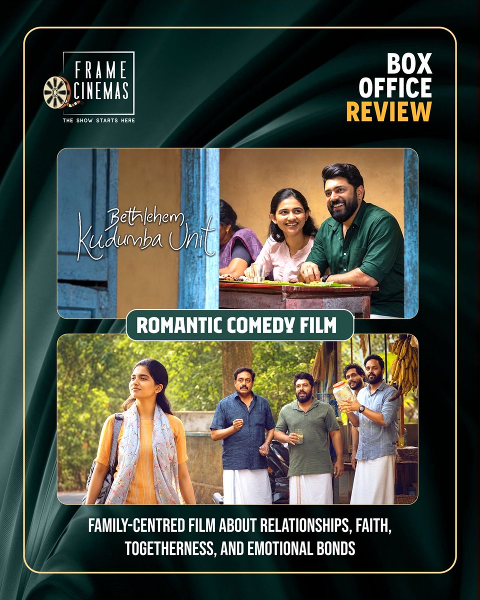 FrameCinemas's tweet photo. BLOCKBUSTER RUN! 🔥
Bethlehem Kudumba Unit is winning worldwide with strong audience support! A true crowd-pleaser that keeps the celebrations going! 🎬❤️
#BethlehemKudumbaUnit #Blockbuster #BoxOfficeHit #TamilCinema #FrameCinemas https://t.co/QHdUISnfoZ