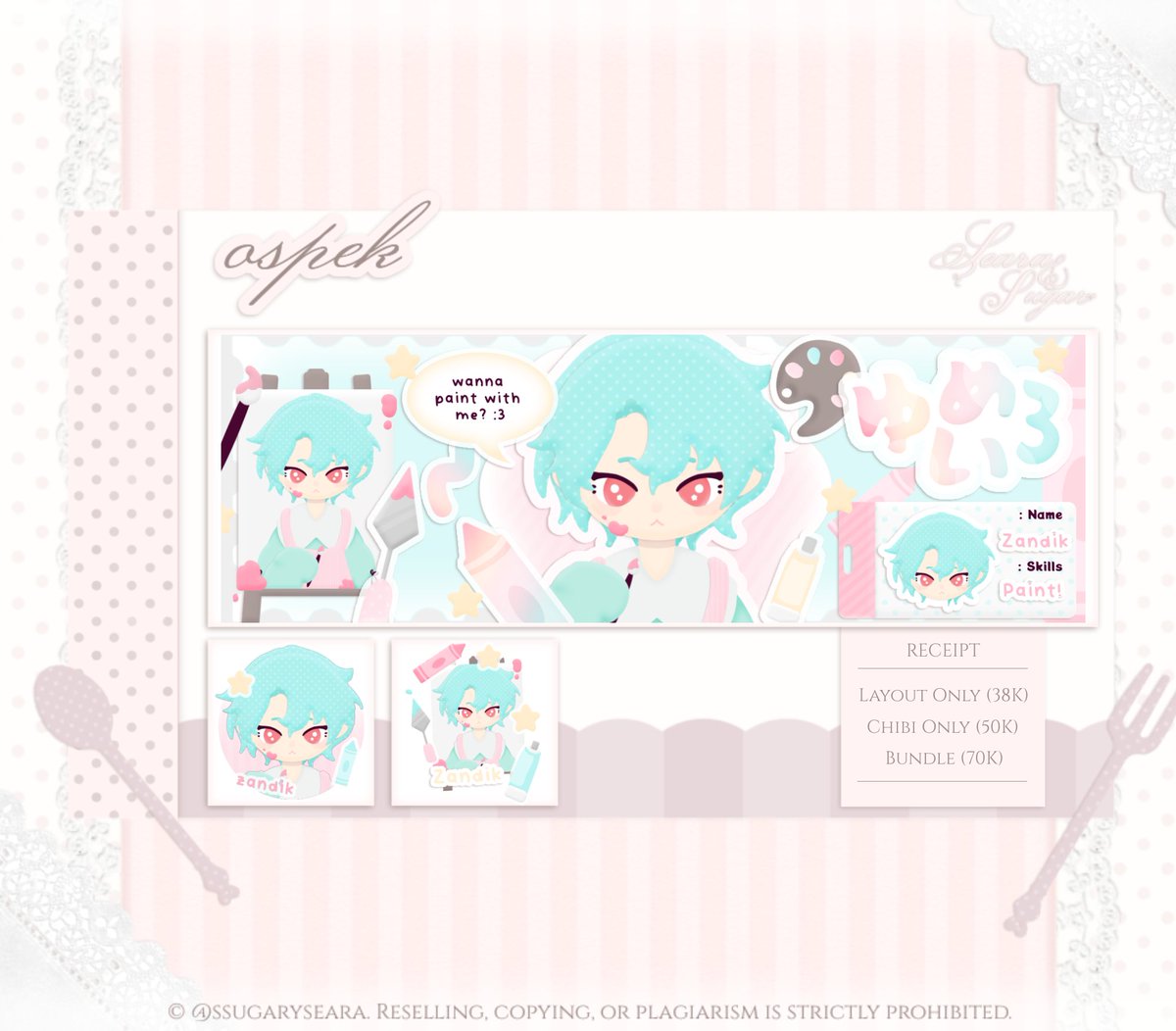 ssugaryseara's tweet photo. 🥞 ─ ⋆˙ any interactions are appreciated 𖹭.ᐟ

꒰ OSPEKie ꒱

hewoouu cemuanyaa (˶ᵔ ᵕ ᵔ˶) ! seara maww ospek 5 anak dan 1 anak chibi handrawn!! kalau sekiranya ada kesamaan atau yang tidak aman boleh ketuk DM seara yaa! TYSM  💌

t. #bealanja https://t.co/77KqfCX8OQ