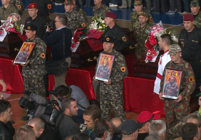massedonian's tweet photo. Reminder that the terrorists that attacked Macedonia in 2015 in Divo Naselje were buried in Kosovo with honors and in the presence of numerous government officials. 

Throwing stones from glass houses? https://t.co/vNiEptc8Gb