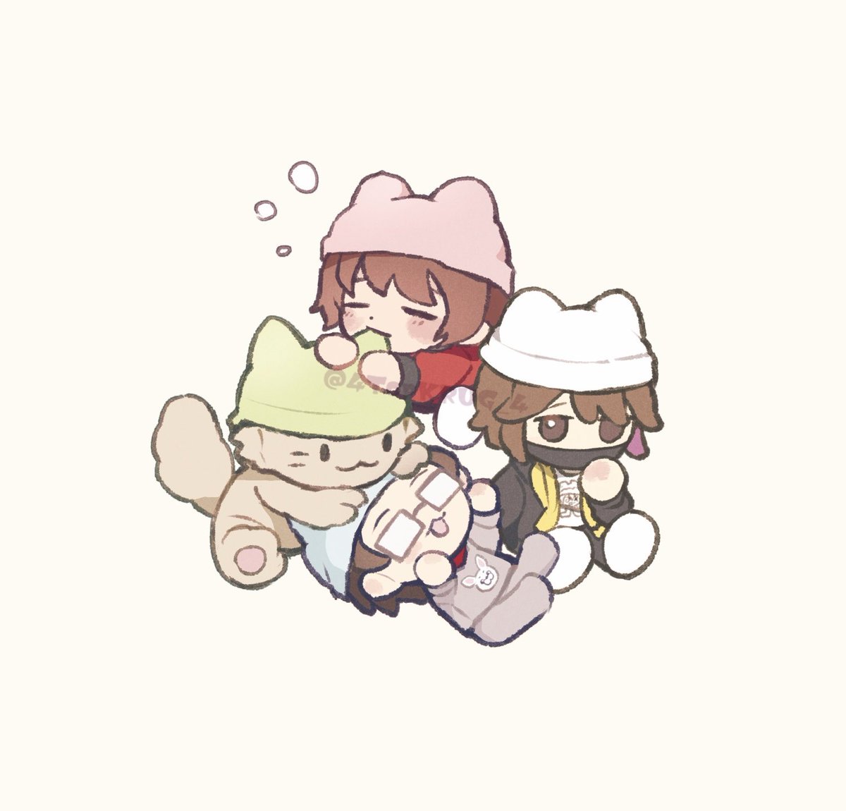 4TopKRUG_4's tweet photo. 猫耳ぬいちゃんズ‼️ https://t.co/Js4u9eCeRf