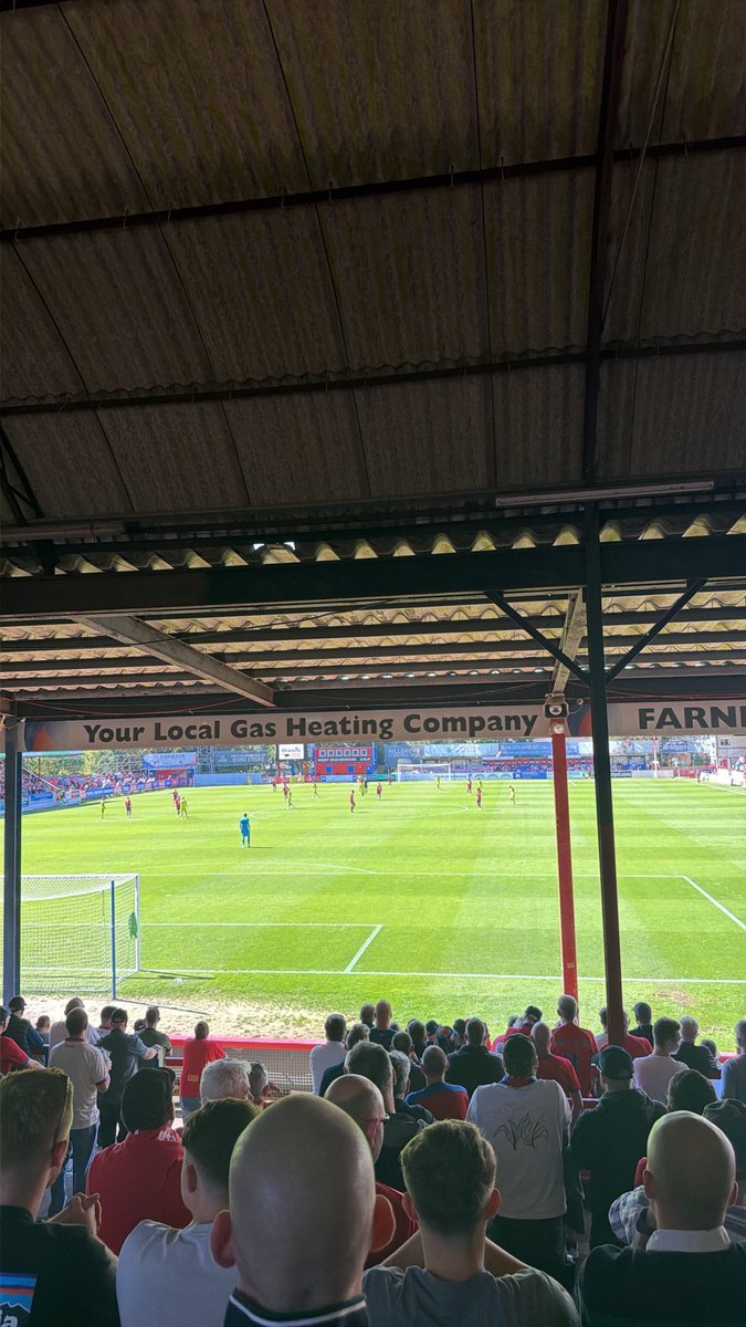 NonLeagueLevels's tweet photo. Ground 002 🏟️

Back at Aldershot for the first time this season.

Same old ground, different season… hopefully slightly less painful football. 😂

Aldershot 🆚 Halifax | 12:30 ⚽️

#NonLeague #GroundHopping #NonLeagueFootball #GrassrootsFootball #Aldershot #Halifax #NL https://t.co/255Lc6Mb0j