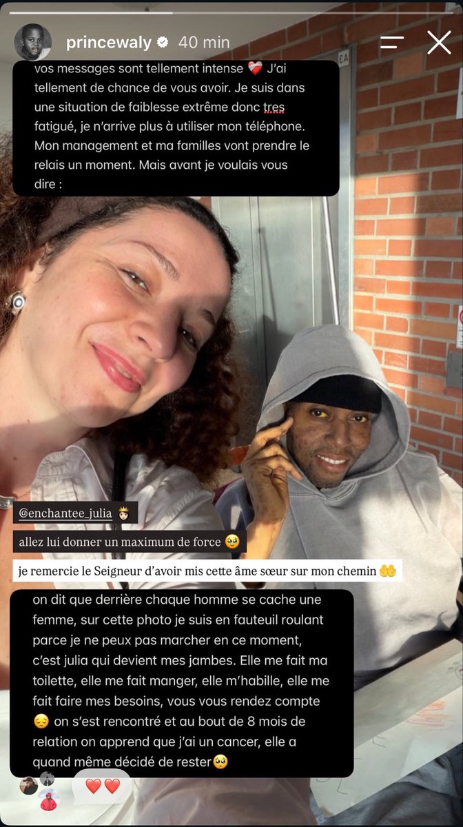 wanoulad's tweet photo. Beaucoup de courage à cet humain absolument exceptionnel et aux gens qui l’entourent 🤍 https://t.co/vImFjTg9qL