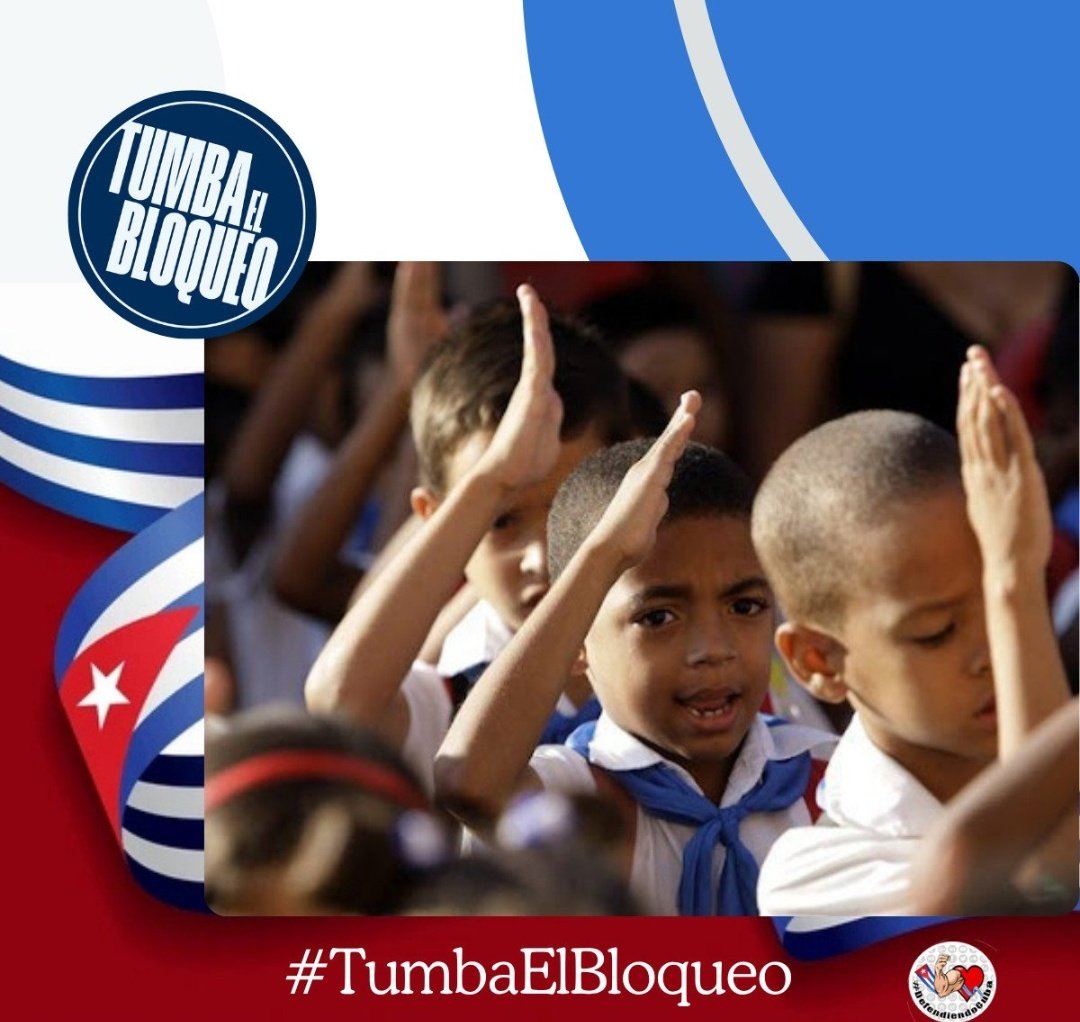 DefendiendoCuba's tweet photo. En #Cuba los niños desde su nacimiento, reciben atención médica sin costo, con programas de vacunación completos y una educación, que es accesible para todos, desde la primera infancia. 👇

‼️Esas conquistas las estamos defendiendo‼️

#CubaNoEsUnaAmenaza 
#DefendiendoCuba🇨🇺💪❤️ https://t.co/f8kbttjEBt