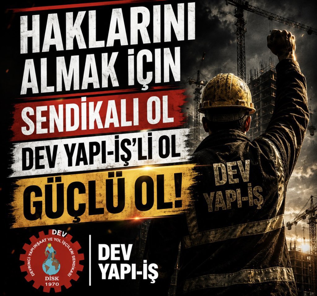 devyapi_is's tweet photo. HAK VERİLMEZ ALINIR!

İstanbul Valiliği İPKB biriminin ihalesiyle, Demraz Grup İnşaat – Turyapı Grup İnşaat tarafından yeniden yapımı devam eden Avcılar Güngör Tekiner Ortaokulu – Gümüşpala Ortaokulu inşaatında, Fi Otomasyona bağlı taşeron da çalışan üyelerimizin alacakları; Fi Otomasyon yetkilileri ile yapılan görüşmelerin ardından ödenmiştir. 

#SendikalıOlDevYapıİşliOlGüçlüOl 
#Şantiye
#İnşaatİşçileri