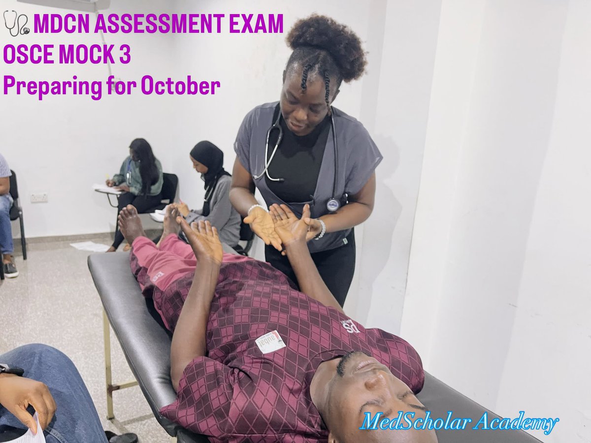 MedscholarA's tweet photo. EVERY STATION COUNTS.

Another day of practical preparation as our Doctors sharpen their clinical skills, confidence, and performance ahead of the October MDCN Assessment Exam.

Practice. Improve. Get ready. 🩺

#medscholaracademy #mdcn #osce #clinicalskills #exampreparation https://t.co/EaOedbEDo4