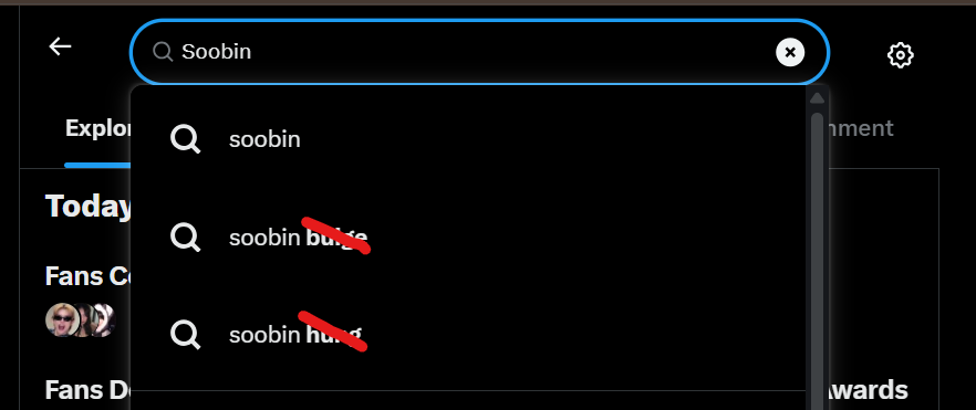 Sputnik_hearts's tweet photo. 🚨🚨MOAS🚨🚨
Let's change the disgusting search results‼️
I chose 'similar words' to ensure these words don't show up even if someone types the first two letters
REPLY/QUOTE with these words + make sure to add a unique phrase/pic/gif with it⤵️
Soobin Bunny
Soobin Hugs https://t.co/O1uy20FUul