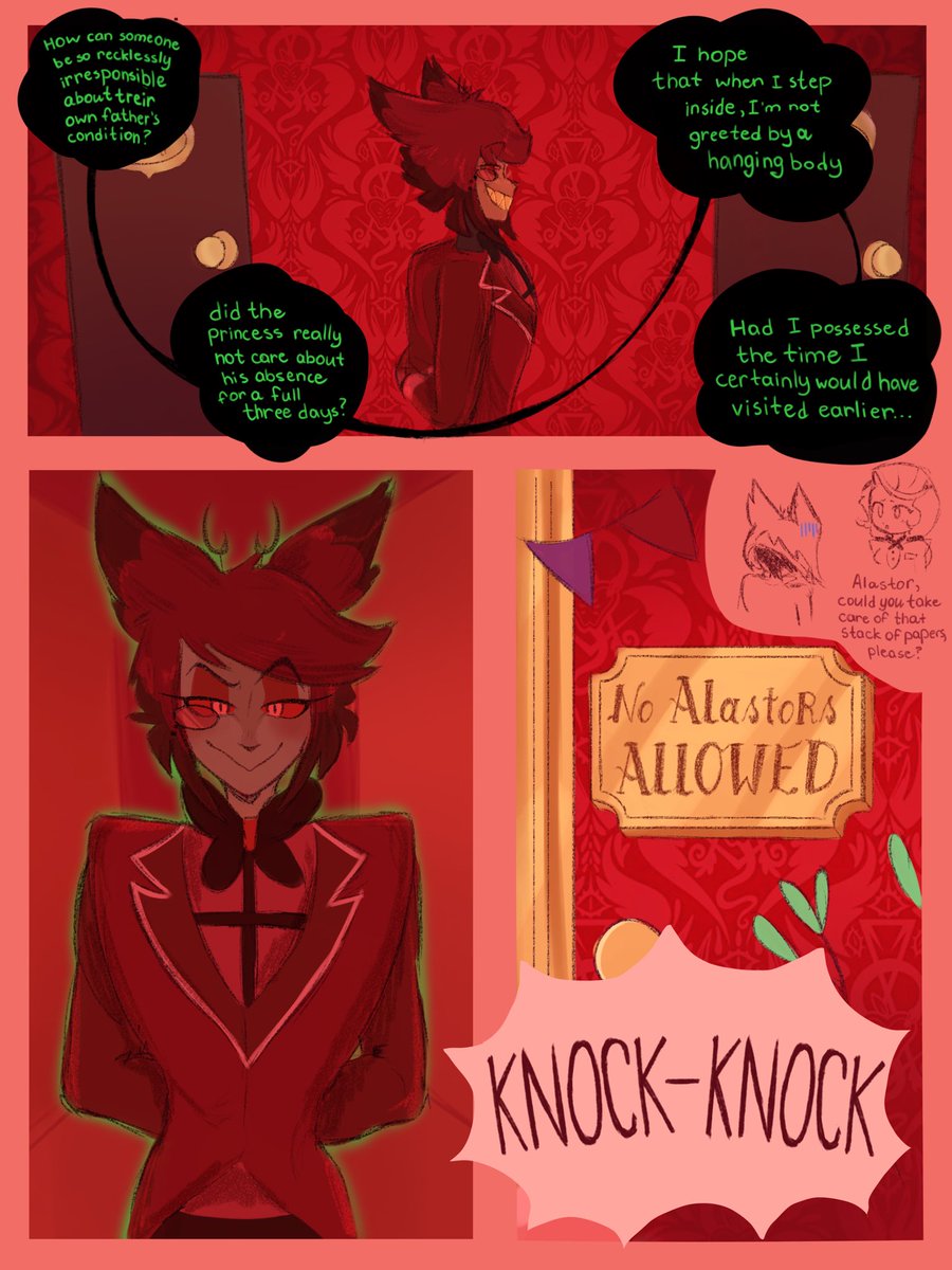 Lu2lF3R's tweet photo. 1,2,3,4 / ?
Radioapple comic!

#lucifer #alastor #radioapple #hazbinhotel #hazbinhotelcomic https://t.co/9wHxfUwwx7