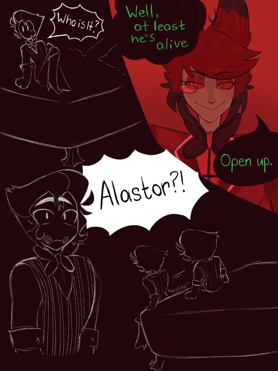 Lu2lF3R's tweet photo. 1,2,3,4 / ?
Radioapple comic!

#lucifer #alastor #radioapple #hazbinhotel #hazbinhotelcomic https://t.co/9wHxfUwwx7