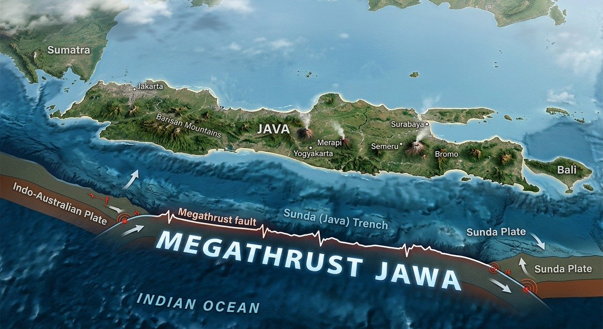 undangmu's tweet photo. Selatan Jawa sering disebut-sebut punya potensi gempa megathrust. Tapi apa sebenarnya itu, dan seberapa bahaya buat kita yang tinggal di pesisir? Yuk bahas santai tapi serius 🧵 https://t.co/QV3HMY2PiY