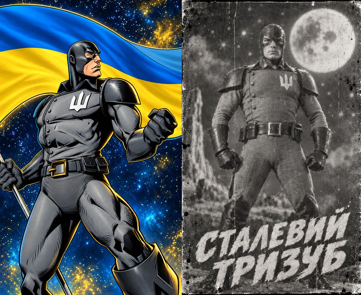 Volya_Universe's tweet photo. ⚙️ «СТАЛЕВИЙ ТРИЗУБ» ⚙️

Фантастично-патріотична фільма у шістьох великих частинах!

А доки віднайдеться остання вціліла копія цієї загубленої кінокартини - замовляйте фантастичну сагу «ВОЛЯ» за лінком у профілі! https://t.co/xKVUHYEyau