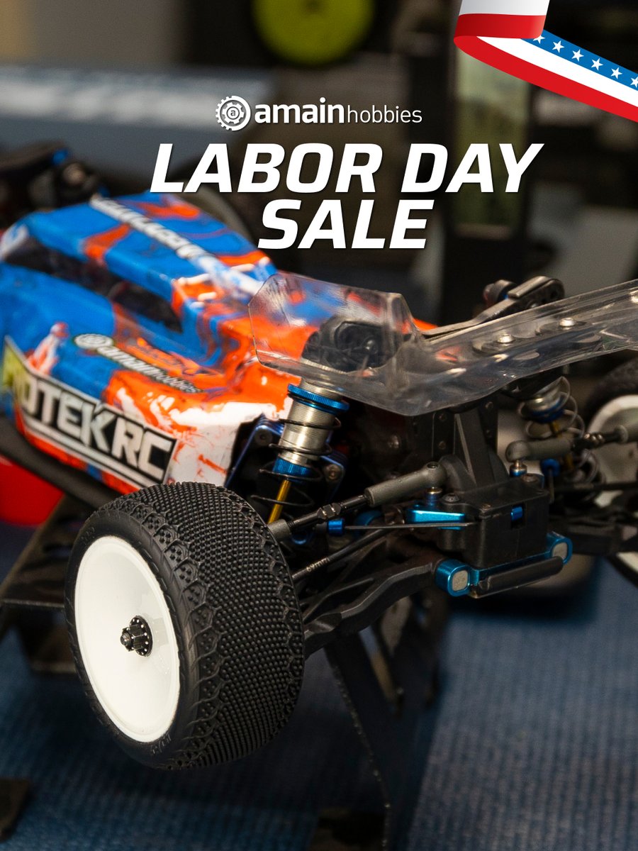 AMain_com's tweet photo. The Labor Day Sale is ON!

Save big on your favorite RC brands and score deals across cars, trucks, kits, parts, electronics, upgrades, accessories &amp; more!

Been waiting on a new ride? Planning another build?  This is your sign. 

#amainhobbies #laborday #rc #sale https://t.co/GxwMDoMd87