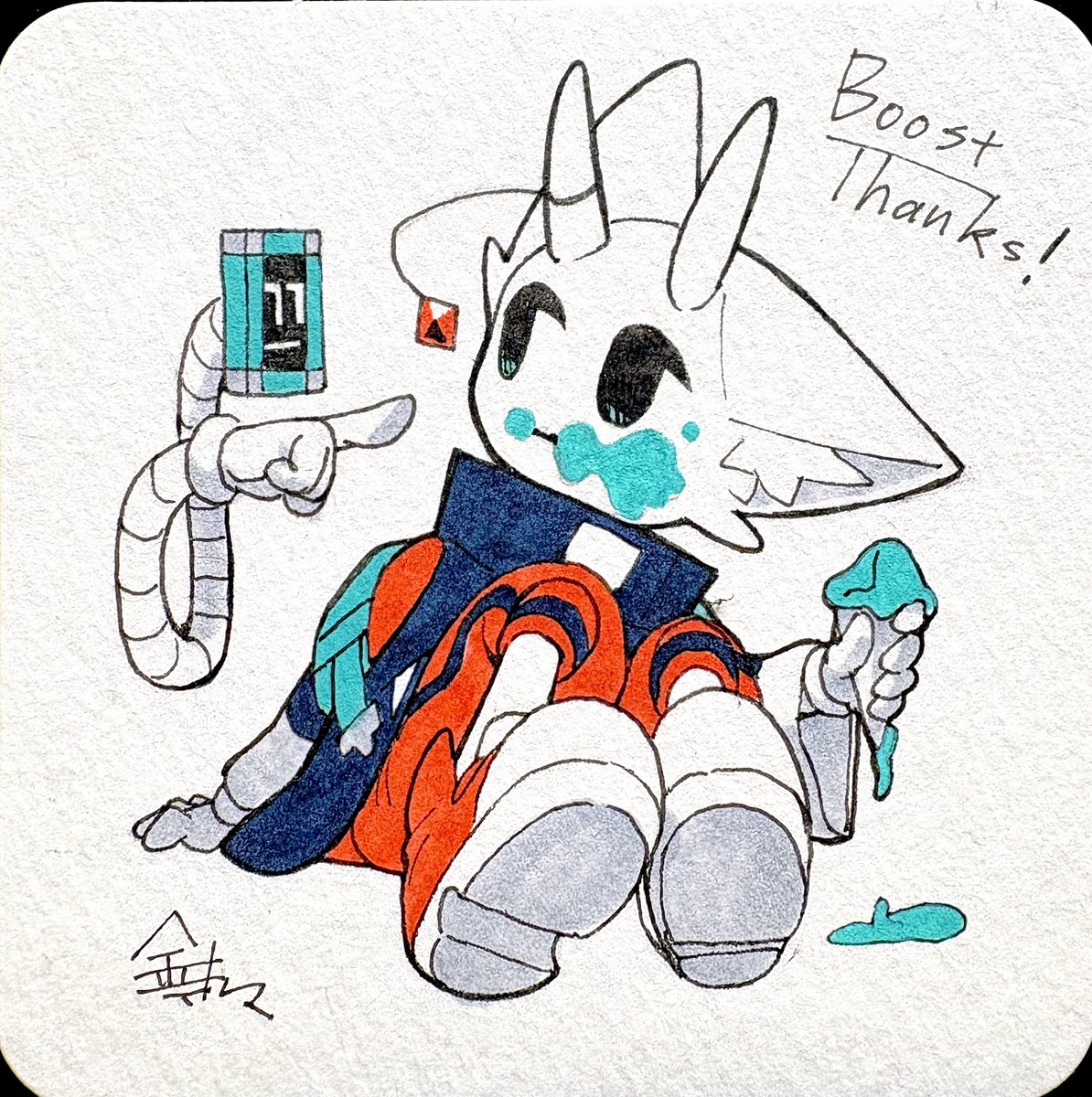 kanate_ra's tweet photo. サンキューカード🍨✌️⟡.·*. https://t.co/uoFk1ykqWz