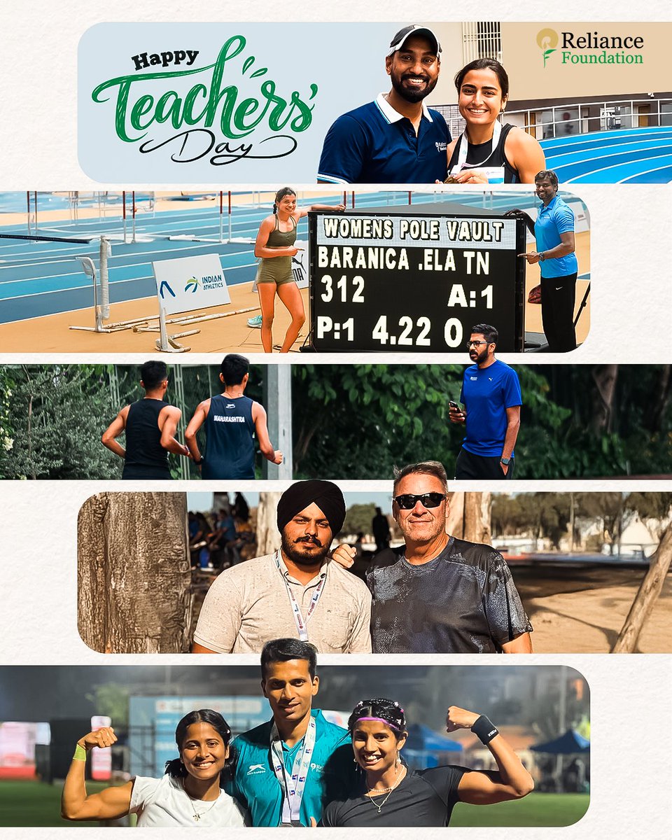 RFYouthSports's tweet photo. Har champion ke peeche ek “Ek baar aur” hota hai. 💙  

This Teacher’s Day, saluting the Coaches who turn setbacks into strength and doubt into belief. 🙏  

#RelianceFoundation #RFSports #LetsPlay #RFAthletes https://t.co/JmRTMq71Px