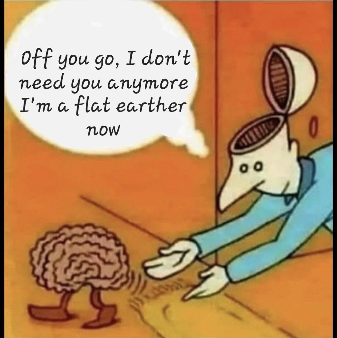 hungarianaussie's tweet photo. @packers_owner_j @truthache68 @bradleybaird4 You are responding to a low iq flat earther remember. They don't believe in gravity either. https://t.co/snDOVlwbCy
