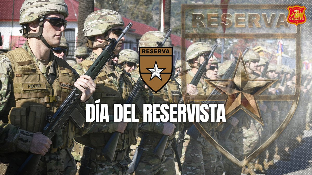 Ejercito_Chile's tweet photo. En el #DíaDelReservista, saludamos afectuosamente a todos los hombres y mujeres de la #Reserva, quienes con vocación, disciplina y compromiso sirven a la #Patria desde #Putre a #Porvenir. 🇨🇱
👇 ¡Deja tu saludo a nuestros reservistas en su día! 💬✍️ https://t.co/2ewnaaYWnF