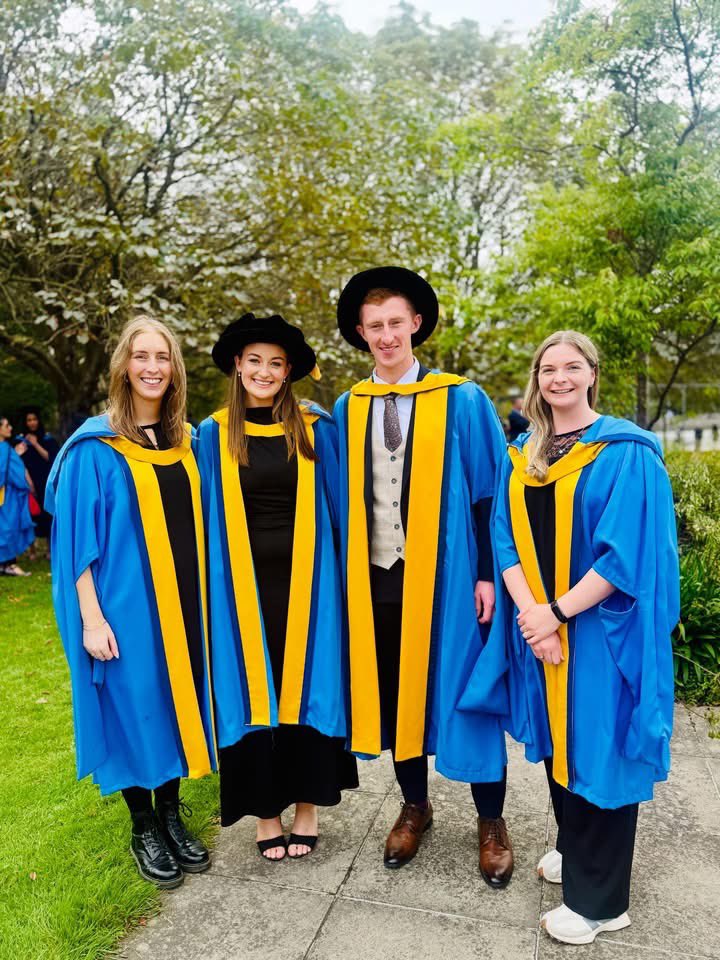 ucdagfood's tweet photo. Many congratulations to Dr. Cian Minogue and Dr. Niamh Dunphy who were awarded their PhD’s this week in O’Reilly Hall. Cian celebrates here with his supervisor Zoe McKay and Niamh with supervisor Sinead Flannery. 

A very special day as they are awarded and recognised for their incredible work and achievements.

Many congratulations to all our newest alumni. 🎓