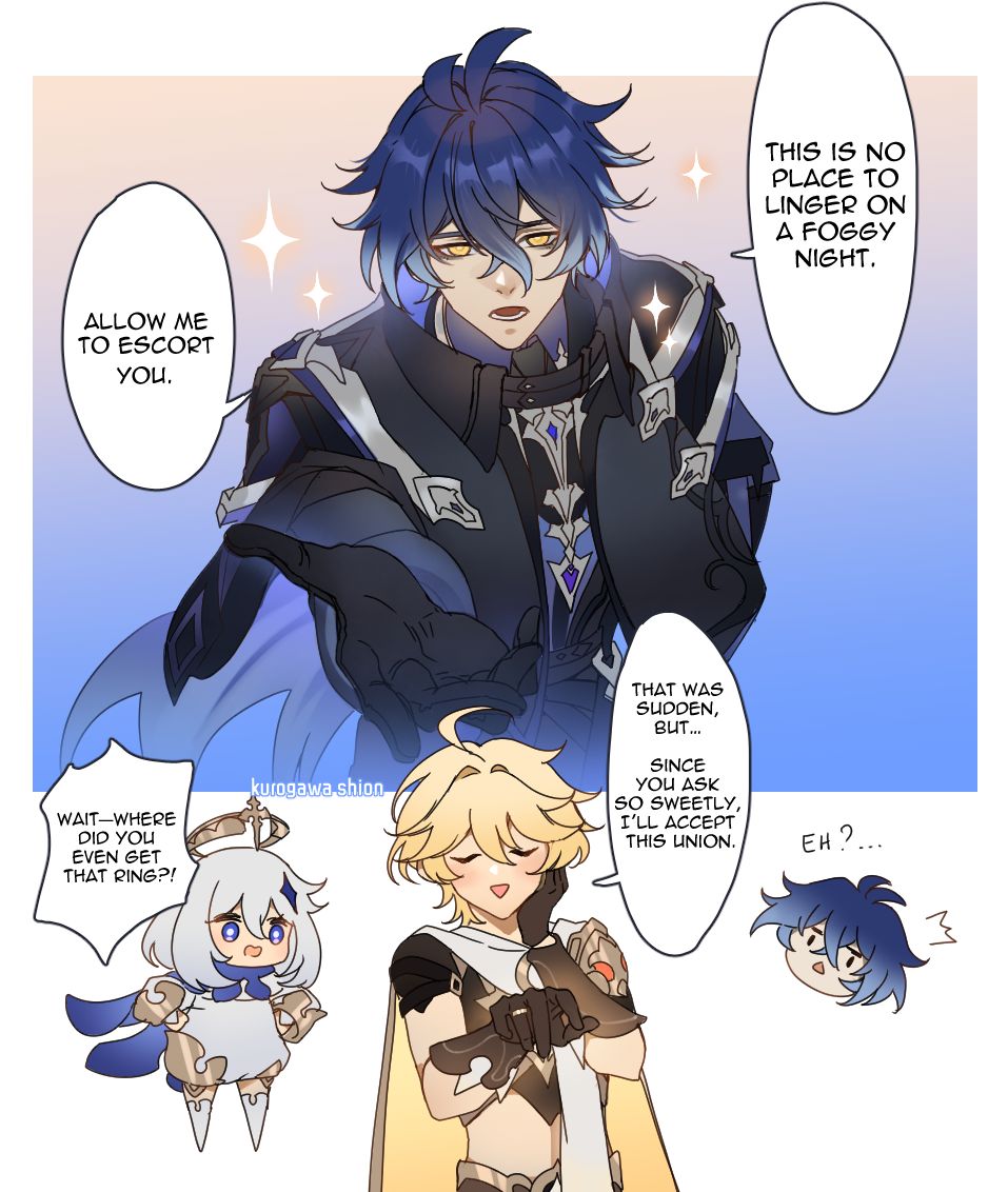kurogawashion's tweet photo. 🔸Allow me to escort you 💍

#Flins #Lumine #Aether #原神 https://t.co/FhV7h5uvlk