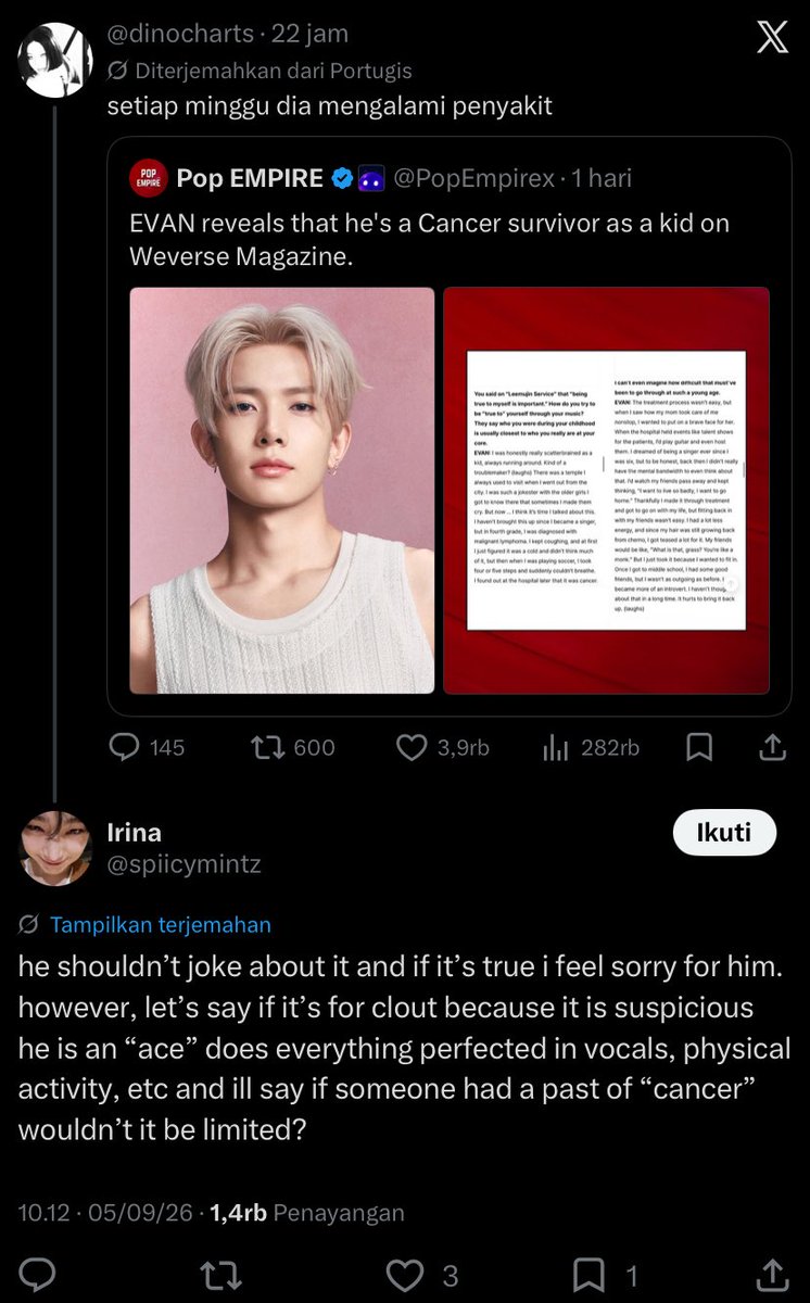 delightusagi's tweet photo. So based on their logic heeseung lying about his illness before because they couldn’t believe a cancer survivor could sing, dance and perform amazingly, and being an all rounder ace

Sometimes when you saw them, you need to sit and take a very deep breath bcs wtf is this 😭 https://t.co/sWexp64D6W