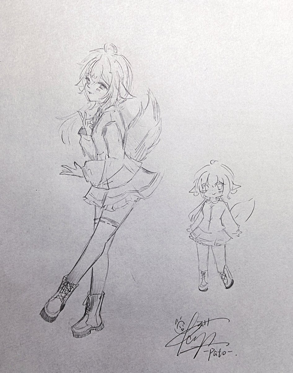Pato_nb666's tweet photo. 这是狐狸吗🦊🦊🦊
#まふあーと https://t.co/qH7XlqUqXF