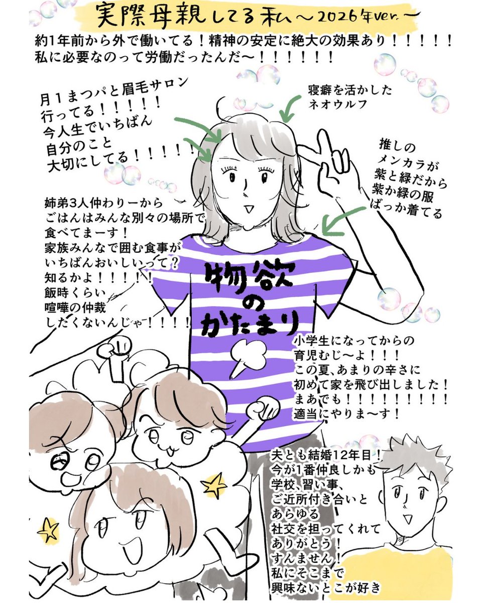 oyamaoyadayo's tweet photo. 実際母親してる自分2026年版 https://t.co/axuI9VbiG1
