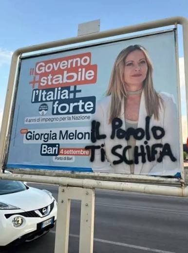 robertodimassim's tweet photo. @FratellidItalia @GiorgiaMeloni Potete dire quello che volete, le vostre menzogne e le vostre bugie sono diventate un boomerang.
#Ribaldi https://t.co/8YfjU4547A