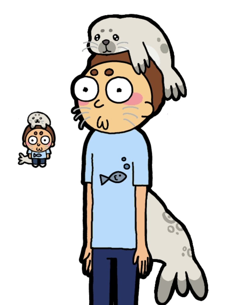 sealmorty's tweet photo. seal morty #pocketmortys https://t.co/FUceWmu5lQ