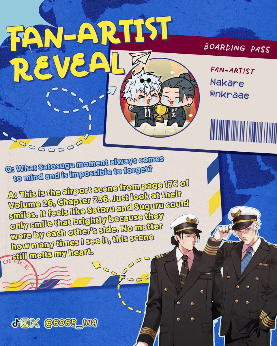 Goge_INA's tweet photo. ✈️ NOW BOARDING: @nkraae 

Attention, Passengers! 📢

A talented artist has just arrived at the gate.

Say hello to Nakare-sensei, who'll be joining us on this special journey and adding their creative touch to our flight. ✨🎨

And with that, our artist lineup is officially complete! Our crew is finally all aboard, and we can't wait to have you join us on this memorable flight! 

Welcome aboard and let's make this journey unforgettable! 

#GOGEAirlines ✈️ #GoingSouthwithGOGE 🌅