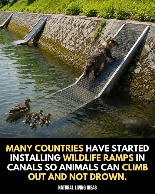 tiger26931's tweet photo. These ramps save more than just a few creatures here and there They're part of recognizing that our infrastructure affects wildlife constantly When we design spaces—whether canals, roads, or buildings—animals have to navigate them too. Small adjustments can prevent real suffering https://t.co/Ra3xw0nhwy