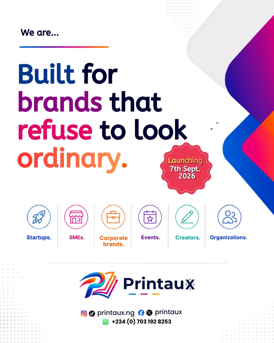 Printaux's tweet photo. Whether you're building your first business or growing an established brand, how you present yourself matters.

Printaux is being built for businesses and people who want their ideas to look as good in the real world as they do on screen.

2 days to go.

#PrintingServices https://t.co/MhokDXyduQ