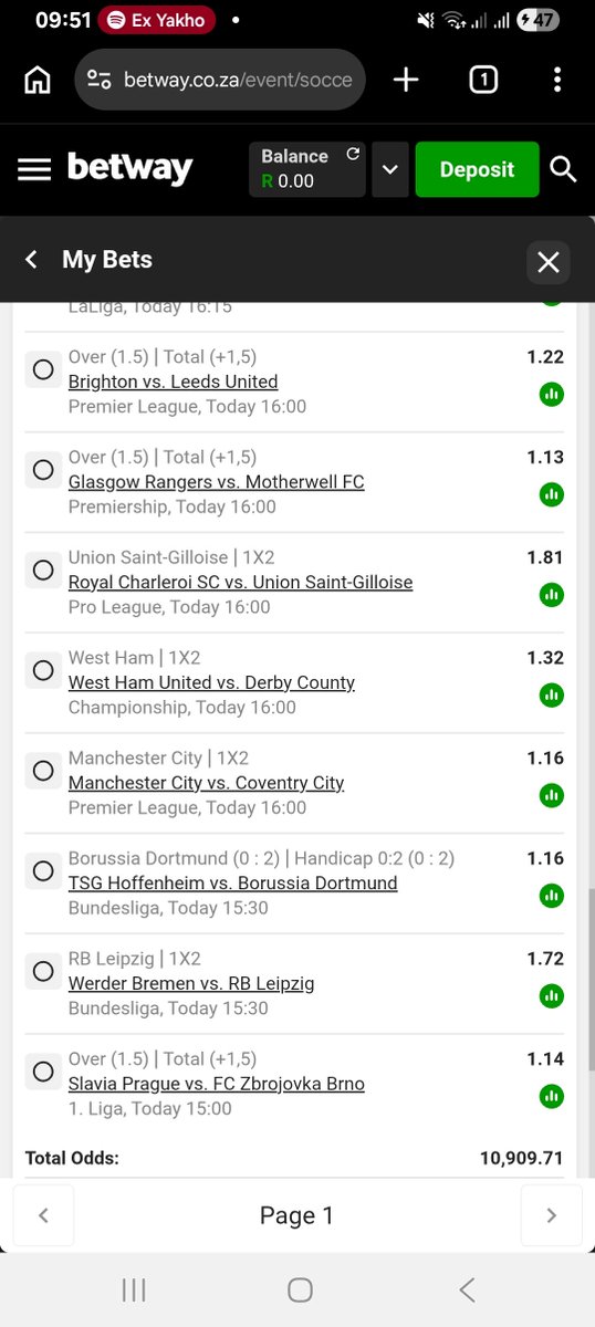 MashaoleFrans's tweet photo. 10k odds, #MayTheOddsBeWithUs #Betwaycode #BetwayZA #Betwayslip I just placed a bet with Betway. Tap here to copy my bet or search for this booking code in the Multi Bet betslip BW6EF82650 https://t.co/fY7Oc6HHeJ https://t.co/loAGk8kr9Z
