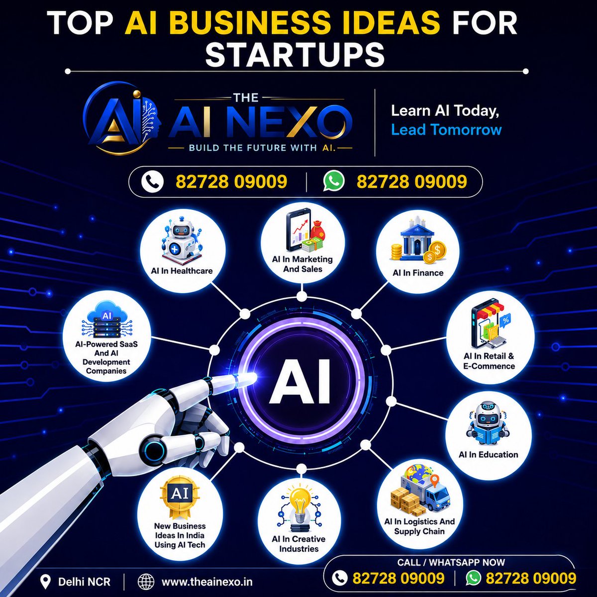 TheAINexo's tweet photo. Businesses now use AI regularly
https://t.co/lgGsXIYtlG

#FutureOfWork #Upskilling #CodingLife #StudentLife
#Learning #AICommunity #AIForBeginners #FutureReady https://t.co/sdodfAQhuK