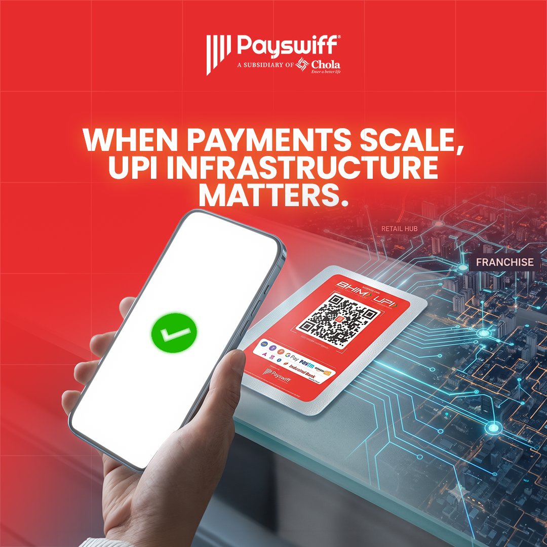 Payswiff's tweet photo. UPI has transformed payments in India. As transactions scale, businesses need payment technology built for speed, reliability and seamless experiences.

Payswiff | Powering smarter payments.

#Payswiff #UPI #DigitalPayments #Fintech https://t.co/MKKjNc0dwI