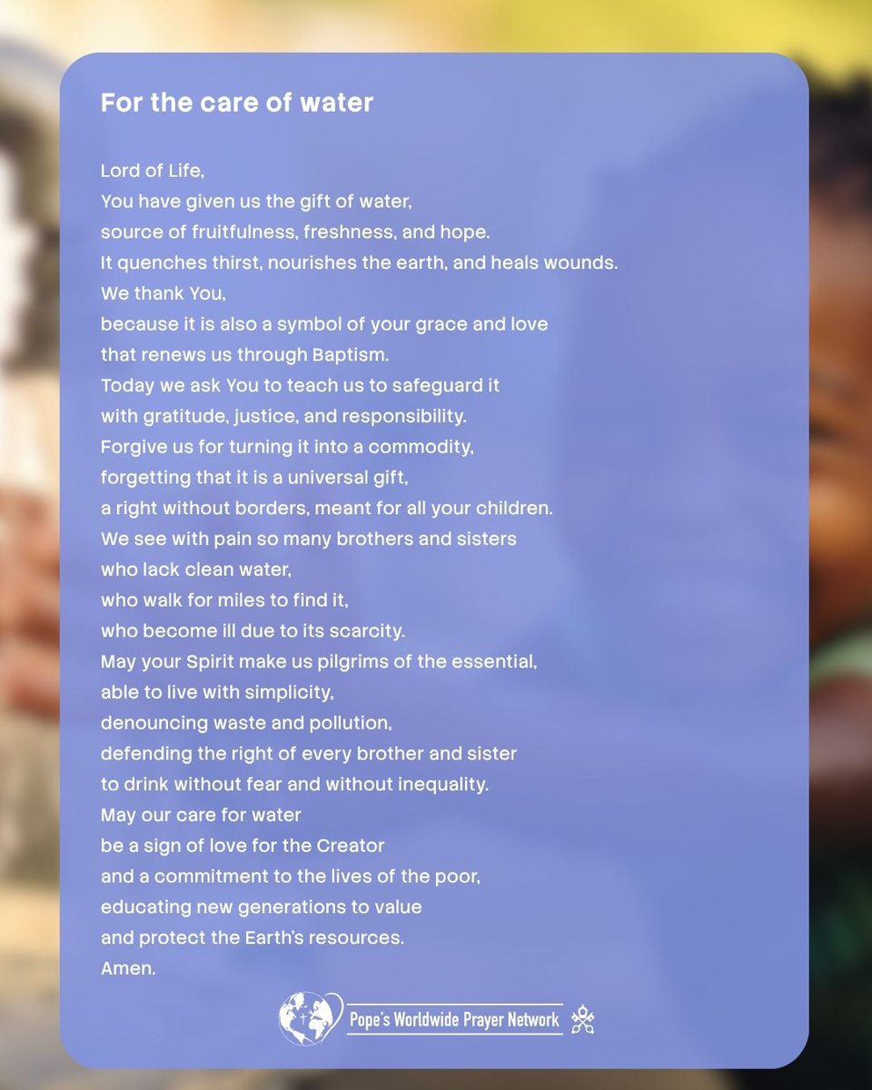 clicktopray_en's tweet photo. 🌍The Pope's Worldwide Prayer Network invites you to offer up your day and make you more available to the mission of compassion for the world.
In #ClickToPray we invite you to pray and share the prayer of this month.
👉https://t.co/fWM5qGhG38
#PopesPrayerApp #DeepenYourPrayer https://t.co/HXAnZNs9QL