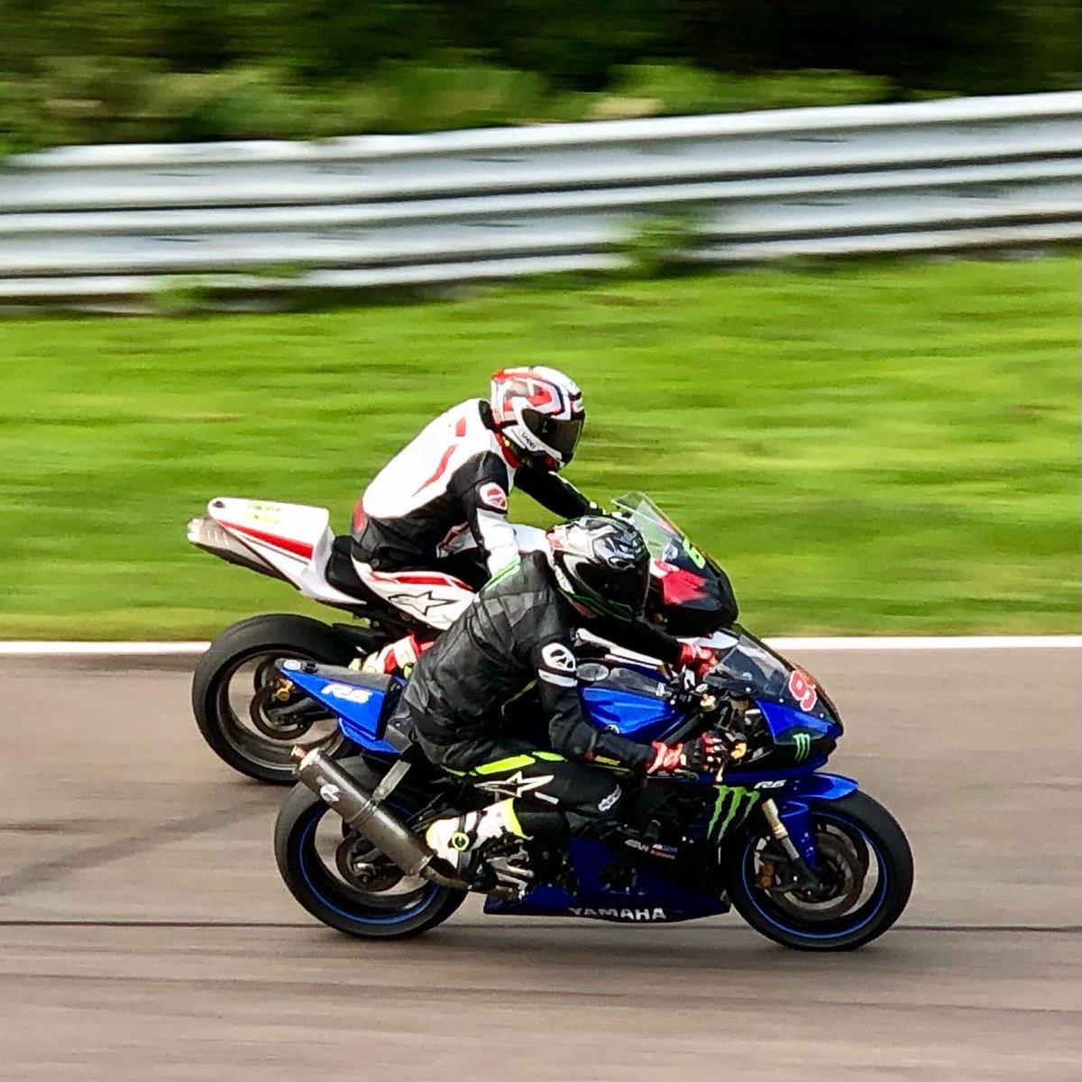 OleviaYerton's tweet photo. We crashed out of the fast group in the final laps after losing the front wheel in a slow corner. All good—we move on to the next round. Keep learning, keep pushing, happy overall! https://t.co/KMjmfZqgyw