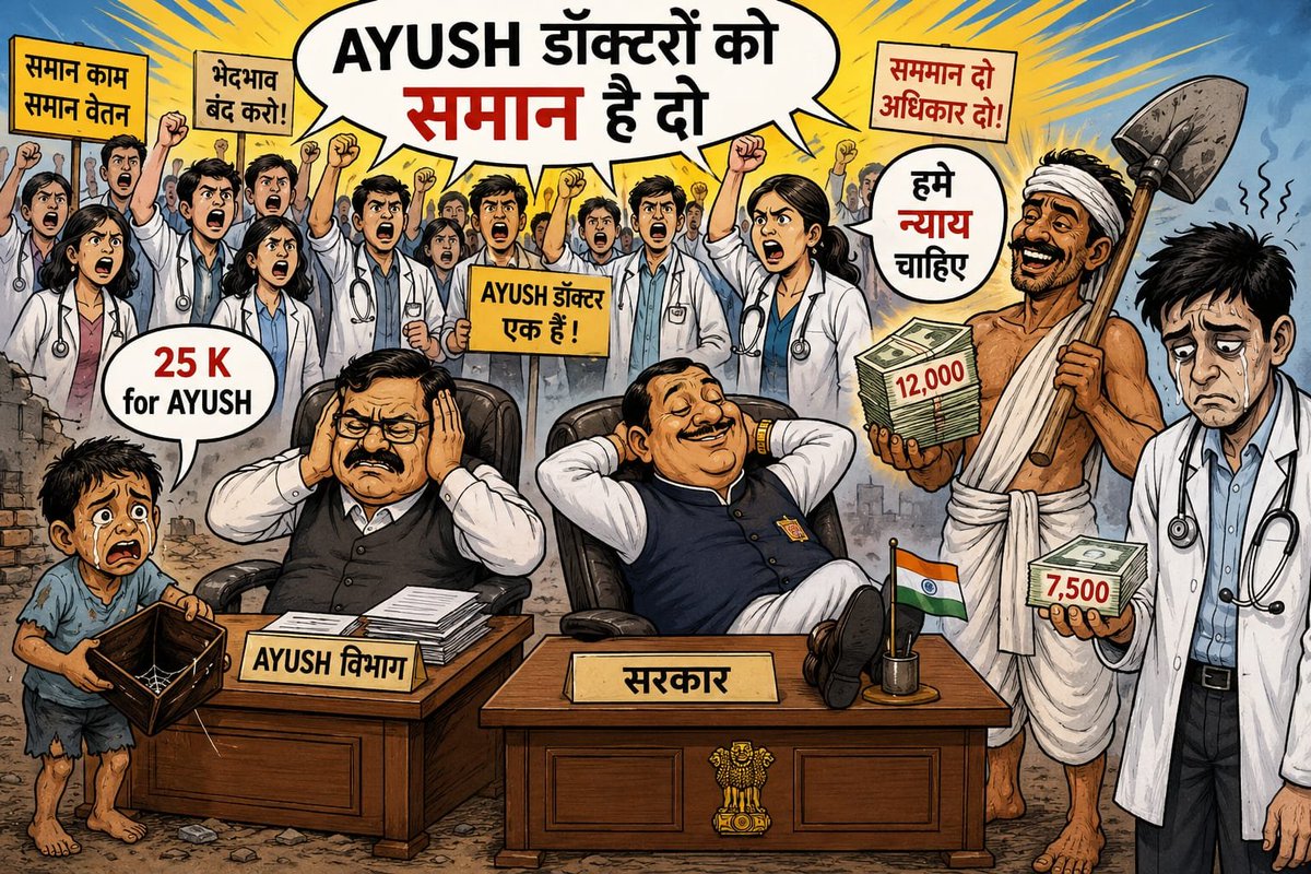 Prateek13579's tweet photo. #25kforAYUSH
#hikeAYUSHstipend
#AYUSHInternsUP
@ayushupdept
@dayalugurubjp @SureshKKhanna @CMOfficeUP
@upayushdept @moayush @RahulGandhi @yadavakhilesh @TheNewspinch @aajtak @sundaysarthak https://t.co/X7CMg9cRCP