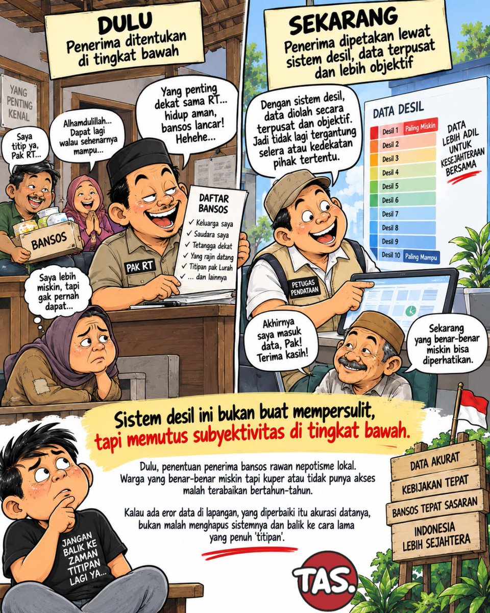 valuacble's tweet photo. Transparansi bukan lagi pilihan, melainkan keharusan dalam penyaluran dana. #MengenalDesilDTSEN membantu kita semua memonitor akuntabilitasnya secara langsung.
@bps_statistics 

 #Blingy1stWin #BabyUdonFilm #GeminiConcertD1 #EmasSeribuanGoPay https://t.co/CpNV0dYjTl