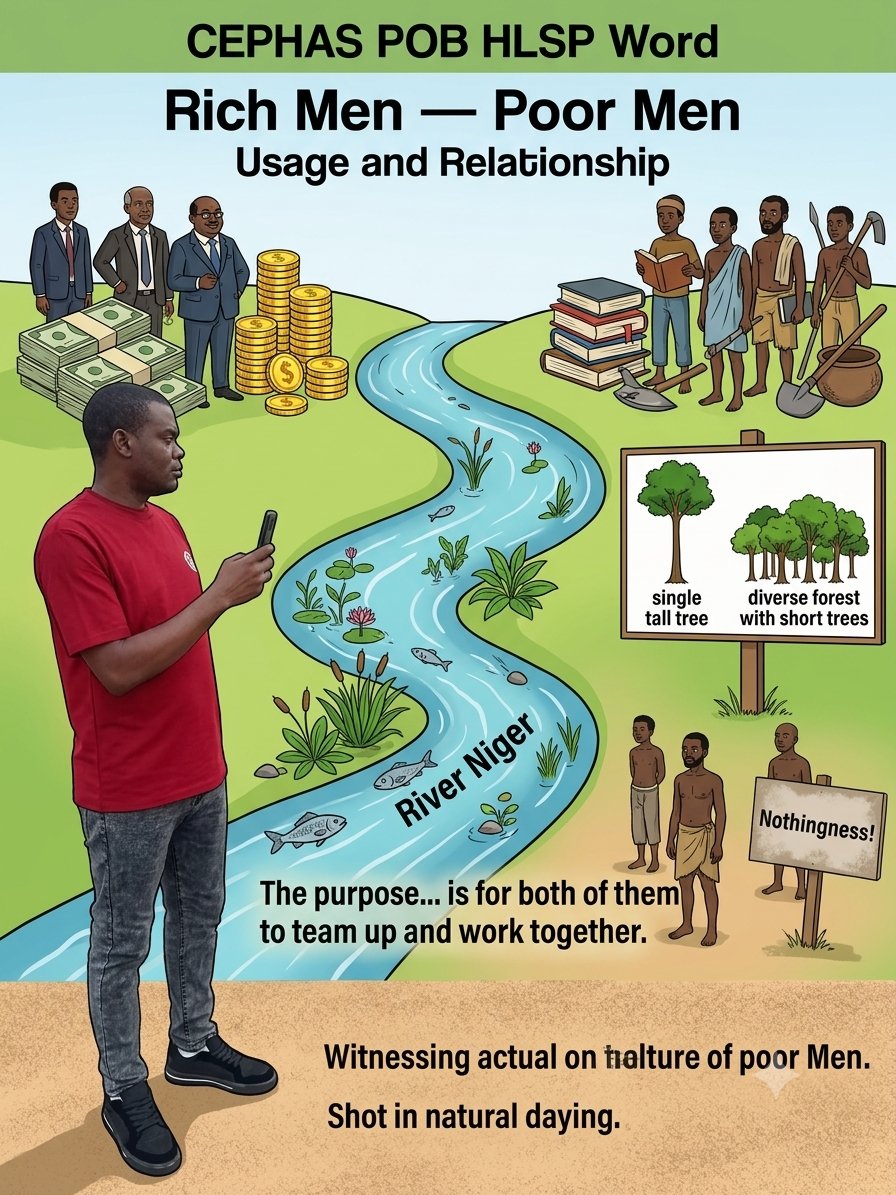 hlsp_pob's tweet photo. CEPHAS POB HLSP Word.
Rich Men — Poor Men Usage and Relationship:
💵 Balanced Universe from God Almighty: The Rich Men have Money While The Poor Men have wisdom, knowledge and understanding.
💵 The purpose and aim is for both of them to team up and work together. Everything is https://t.co/K3KroGMCro