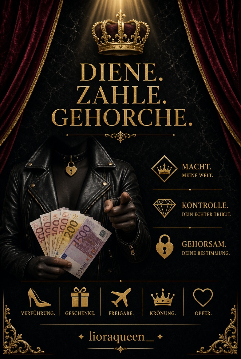 lioraqueen__'s tweet photo. Du bist hier um zu dienen
Dein Geld gehört mir
Hingabe zeigst du durch Tribut

Anerkennung für meine Präsenz
Wünsche ohne Fragen
Treue durch Großzügigkeit
Ich entscheide über dein Geld

#findom #faceless #findomme https://t.co/VzbM6VDr6r