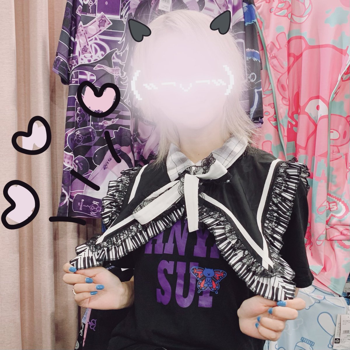 regulus69's tweet photo. 🌸ハル🌸の気まぐれ🐼商品紹介🐼
ⓦⓘⓣⓗ 🐻❄️ゆうな🐻❄️
【#ACDCRAG】
🎹ピアノ🎀リボンつけ襟🎹
⬛️BLACK⬛️
⬜️WHITE⬜️
🎶税込¥4,290-🎶
お値段以上の華やかさ💐✨
繊細なレースと豊かなフリルがとっても美麗💕
ぜひ #regulus でお手に取ってご覧ください😆
#osaka #アメ村 #サブカル #ブラックコーデ https://t.co/Zyy82J4YZ5