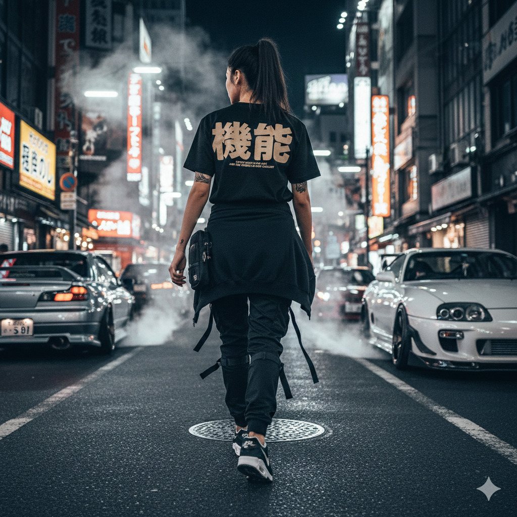 NathanielPsp's tweet photo. JDM Script Logo Tee - Black 
Car meets. Street lights. Global unity. The next Func7ion release represents a lifestyle—not a trend, but a way of living. Stay locked. The streets are calling. Online store link in bio. https://t.co/U5QENuDroR