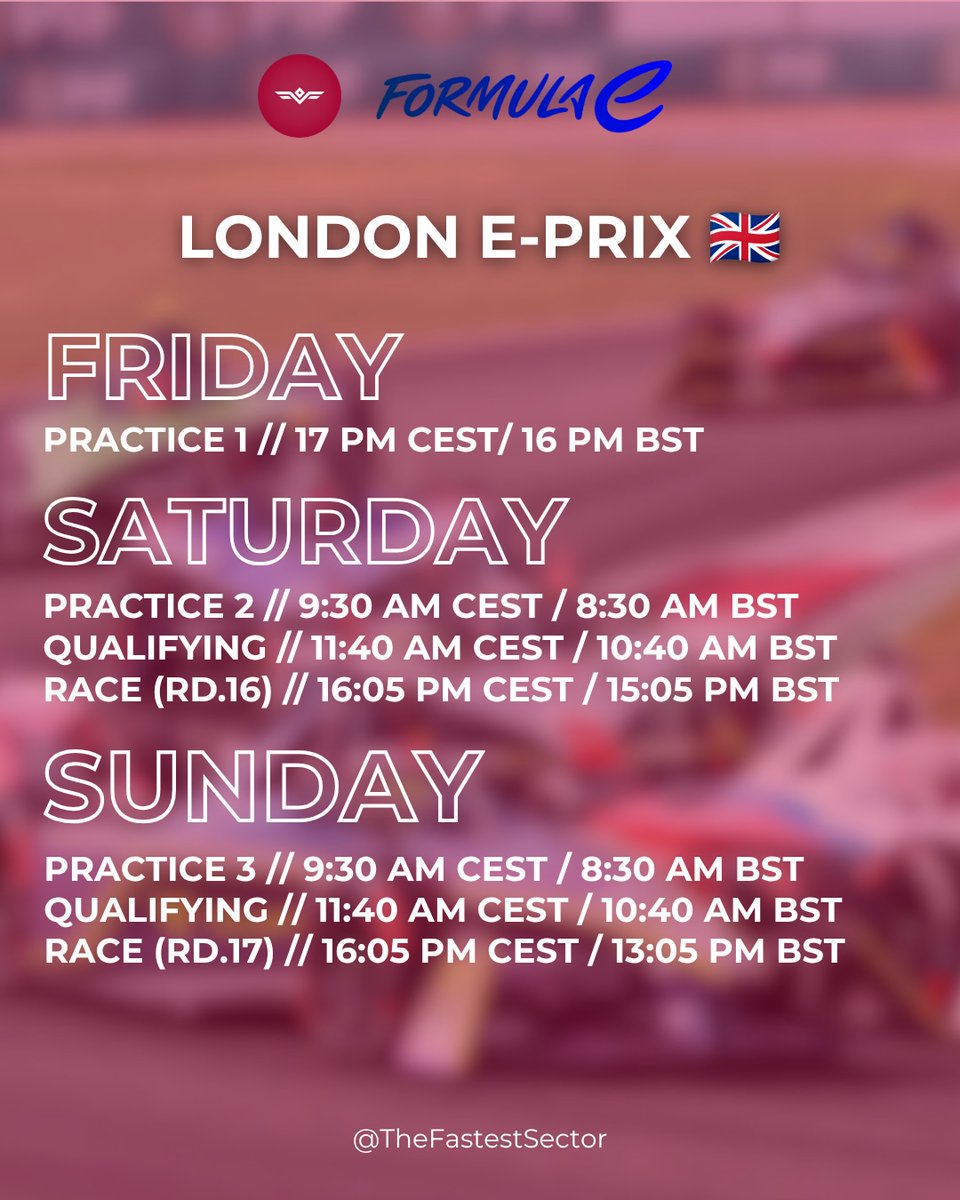 MitchellLoshy's tweet photo. RACE WEEK IS HERE

Formula E heads to London for a championship-deciding double-header, while IndyCar takes on the streets of Markham. What are you watching this weekend? https://t.co/jBWHGUB5NZ