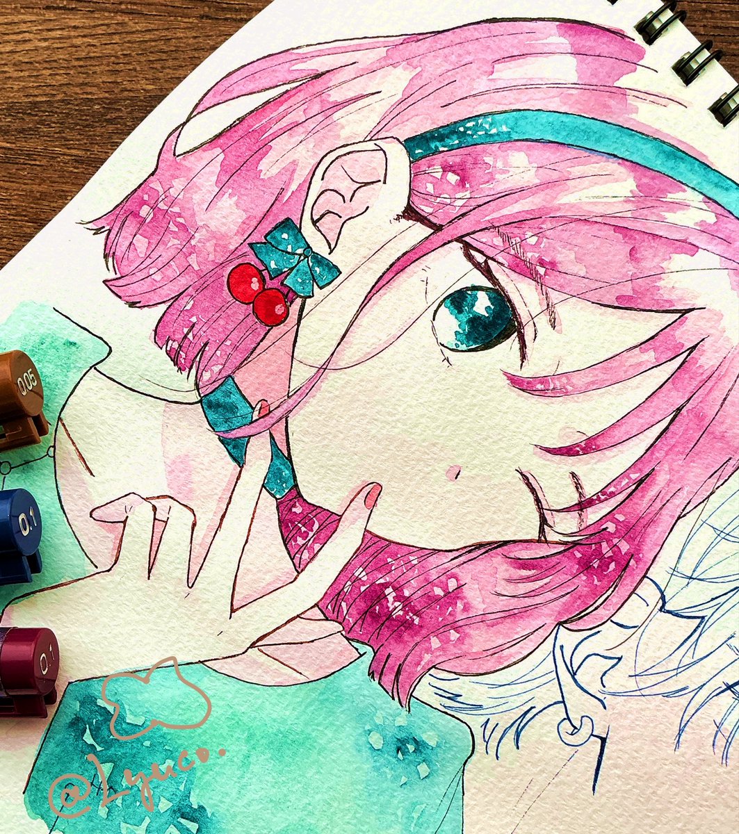 Lyucodao's tweet photo. 星凪ちゃん🍒
#不可抗力のILOVEYOU #イラスト https://t.co/FIH36QzTzp
