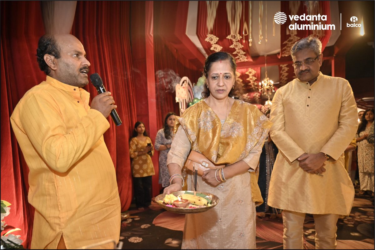 Balco_India's tweet photo. The matki was ready, the ramp was set, and #BALCO came together to celebrate #Janmashtami!
From Radha-Krishna ramp walks and an exciting Matki Phod to a festive vrat spread, the day was filled with tradition, joy and togetherness.
#DeshKiShaan #VedantaAluminium https://t.co/pBJlO5sS8m