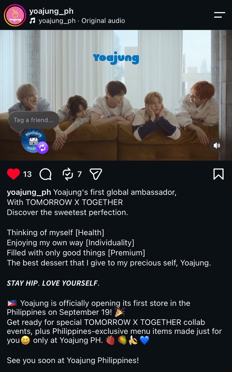 MOAbuhayAcademy's tweet photo. SCRATCH SEP 10 ❌

YOAJUNG PH has officially announced that the TXT collab events including PH-exclusive promo will begin on their grand opening this September 19 ✨

Get ready for #MOAsinMOA once more! 🩵 https://t.co/1zeJmd24Lk