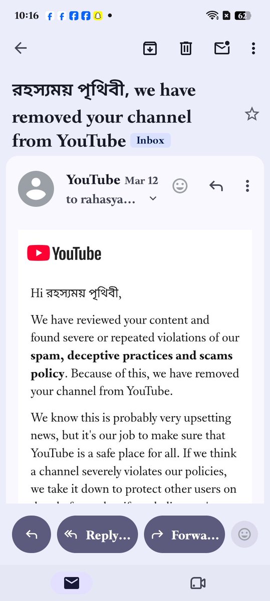 SanoHawlader's tweet photo. Dear Sir, YouTube CEO @nealmohan 🙏🙏🙏
If I have violated any rules on my channel "Rohossomoy History" entirely without my knowledge, I hold my hands together and sincerely apologize. It was completely unintentional. I love creating authentic history content and deeply respect YouTube's community guidelines. Please look into my hard work, accept my apology, and restore my channel.

📢To Everyone
Please LIKE, COMMENT, and RETWEET (REPOST) this as much as possible so it reaches the YouTube Support Team quickly. Your one share can help a hardworking creator get his channel back! Please help me!🙏🙏

Channel Handle: @RohossomoyHistory
Channel URL: https://t.co/WtAzcC9r0A

@TeamYouTube @YouTube @Google @reneritchie @YouTubeCreators @YouTubeTV @YouTubeIndia #YouTube #SupportCreators #JusticeForRohossomoyHistory