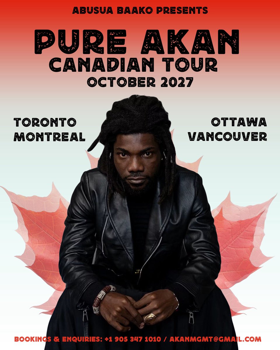 PureAkan's tweet photo. Canada get ready for me 🇨🇦🇬🇭
Cant wait to see you all. 
Abusua ✨✌🏾 https://t.co/hRcJJQYyld