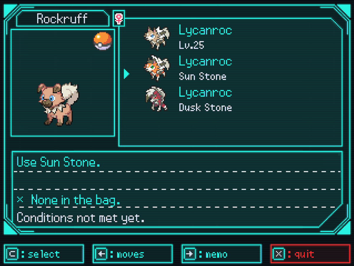 Lethalmon's tweet photo. 🗒️Lethalmon 1.5.0 is now available!

- 3 new Gyms
- Postgame content (Elite 4 rematch, legendary battle to obtain alternate form)
- New UI to track the evolution method of a Pokémon
- New Ball: "Sell Ball" to automatically sell the caught Pokémon 

⬇️ Patchnote below ! ⬇️ https://t.co/B7Xz1rRVjH