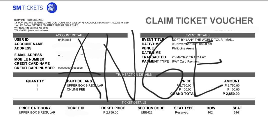 Angiiieeee23's tweet photo. LF: swap trade lany ticket

Have: Nov. 8 
Need: Nov. 7 (UBB rin if ever)

- Nasa Nov. 7 lahat ng friend ko. 🤧 https://t.co/Cgc441bRYY