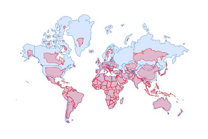 aakybajpai's tweet photo. The UN voted 164–1 to ditch the 500-year-old Mercator map in schools for accurate equal-area projections. 164 nations looked at standard geometry and said "fair enough." The US was the SOLE vote against it. Washington’s official excuse is an instant classic of international comedy. 🧵